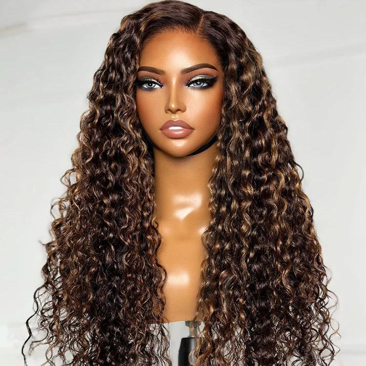 Close-up of a lace front wig construction from the LSY Beauty wig production line