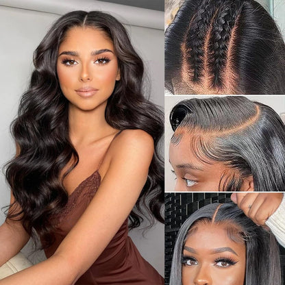 Body Wave Wear Go Wig Pre cut 6x5 Lace Natural Hairline Glueless Wig With Baby Hair