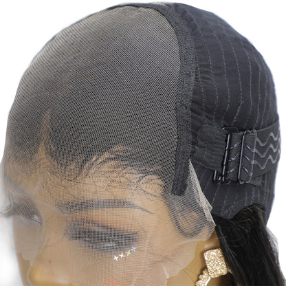 Pre Everything HD Lace Wig Layered Natural Black Hair Silky Straight 4x4 5x5 Glueless Human Hair wig