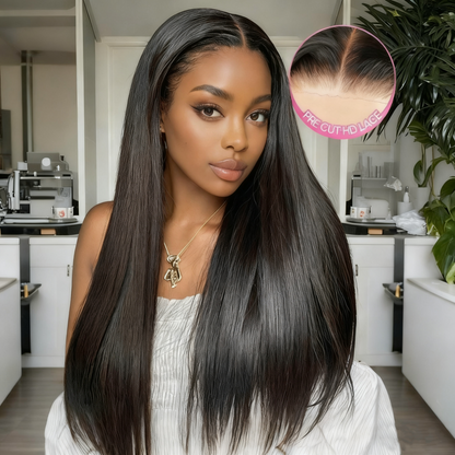 Easy Wear Glueless 9x6 Pre Cut Lace Wig Virgin Cuticle Aligned Human Hair Lace Closure Wigs- Beginner Friendly