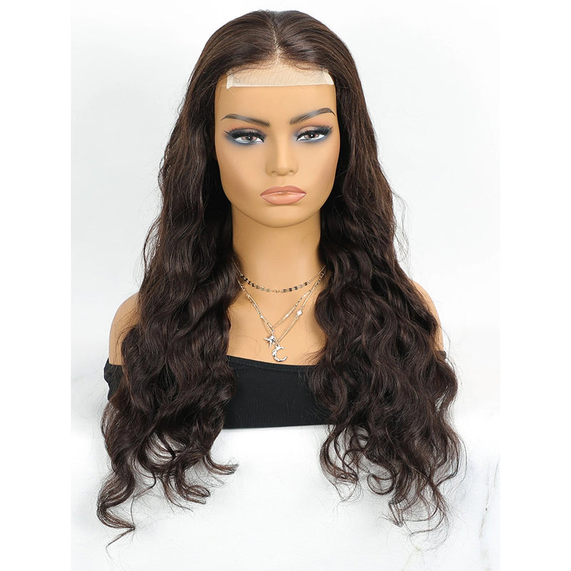 Body Wave Remy Human Hair Closure Wig – 4x4 Transparent Swiss Lace, Pre-Plucked, Bleached Knots