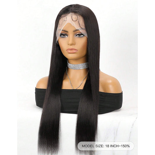 200% Density Straight Full Lace Human Hair Wig (16–26 Inches)