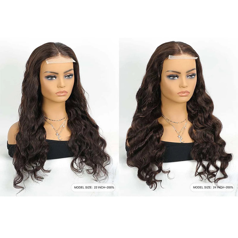 Body Wave Remy Human Hair Closure Wig – 4x4 Transparent Swiss Lace, Pre-Plucked, Bleached Knots
