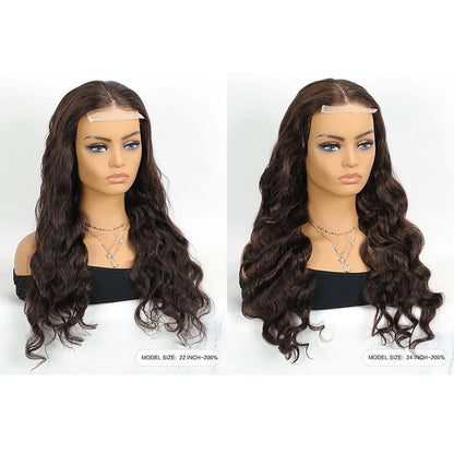 Body Wave Remy Human Hair Closure Wig – 4x4 Transparent Swiss Lace, Pre-Plucked, Bleached Knots