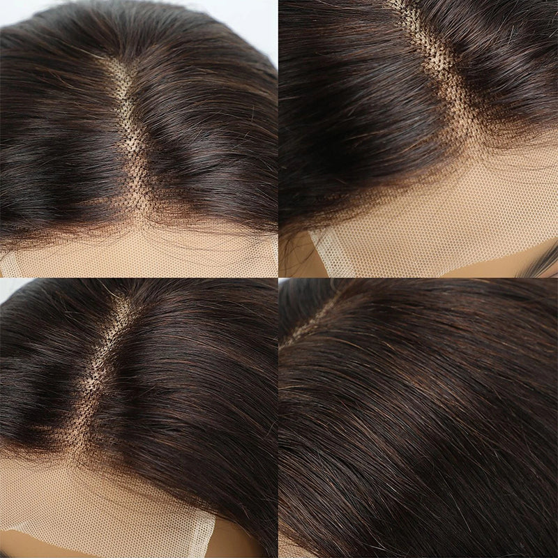 Body Wave Remy Human Hair Closure Wig – 4x4 Transparent Swiss Lace, Pre-Plucked, Bleached Knots