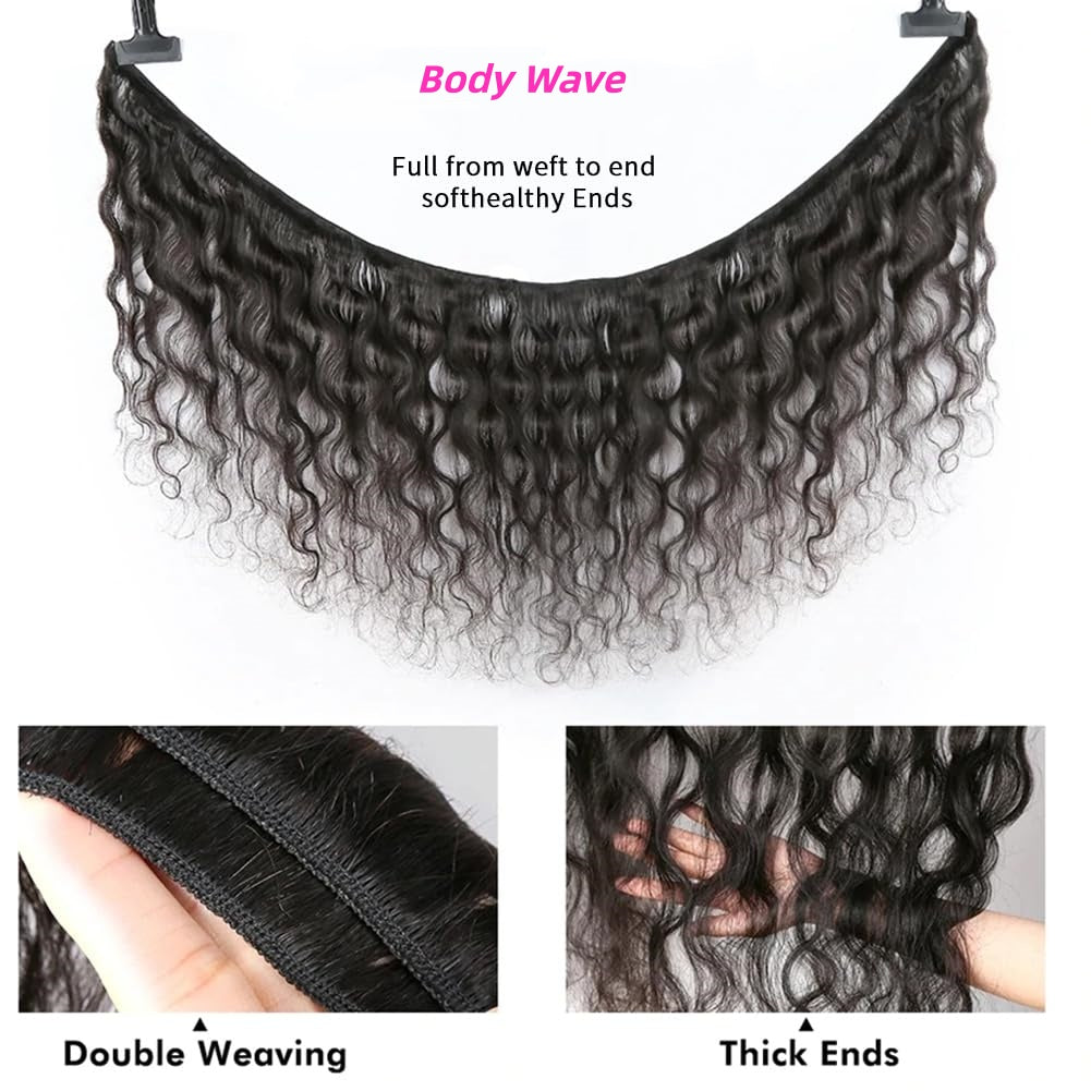 Body Wave Bundles 100% Unprocessed Virgin 8-30inch Human Hair Bundles