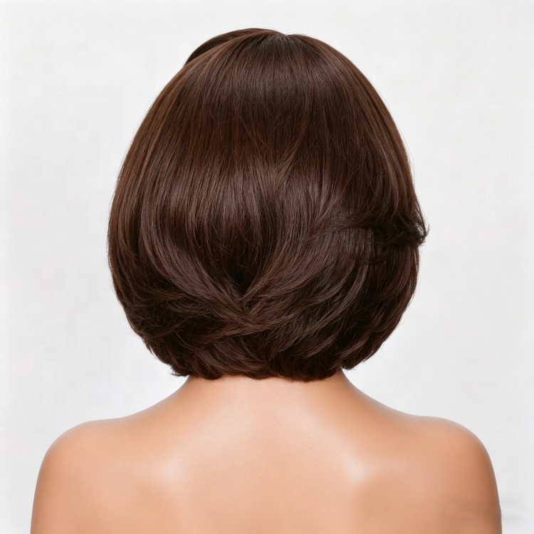 4x4 Pre Cut Glueless Lace Closure Bob Wig - Natural Black