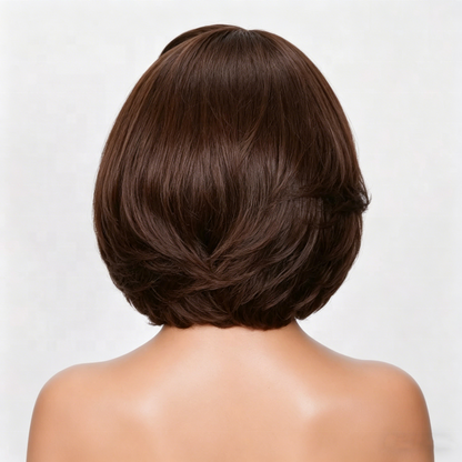 4x4 Pre Cut Glueless Lace Closure Bob Wig - Natural Black