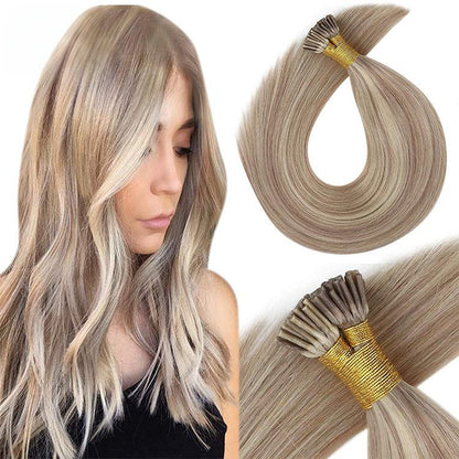 Natural Human Hair Extension Wholesale Thick End Keratin Flat U Nano Remy Hair