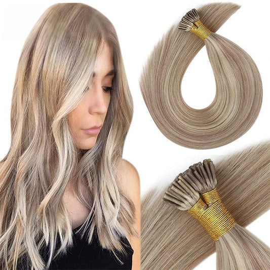 Natural Human Hair Extension Wholesale Thick End Keratin Flat U Nano Remy Hair