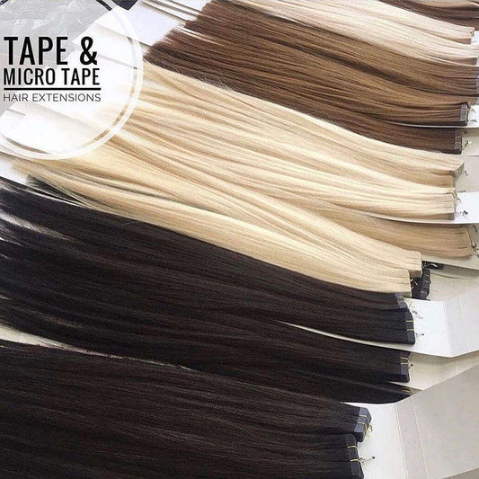 100% Russian Remy Tape in Hair Extensions
