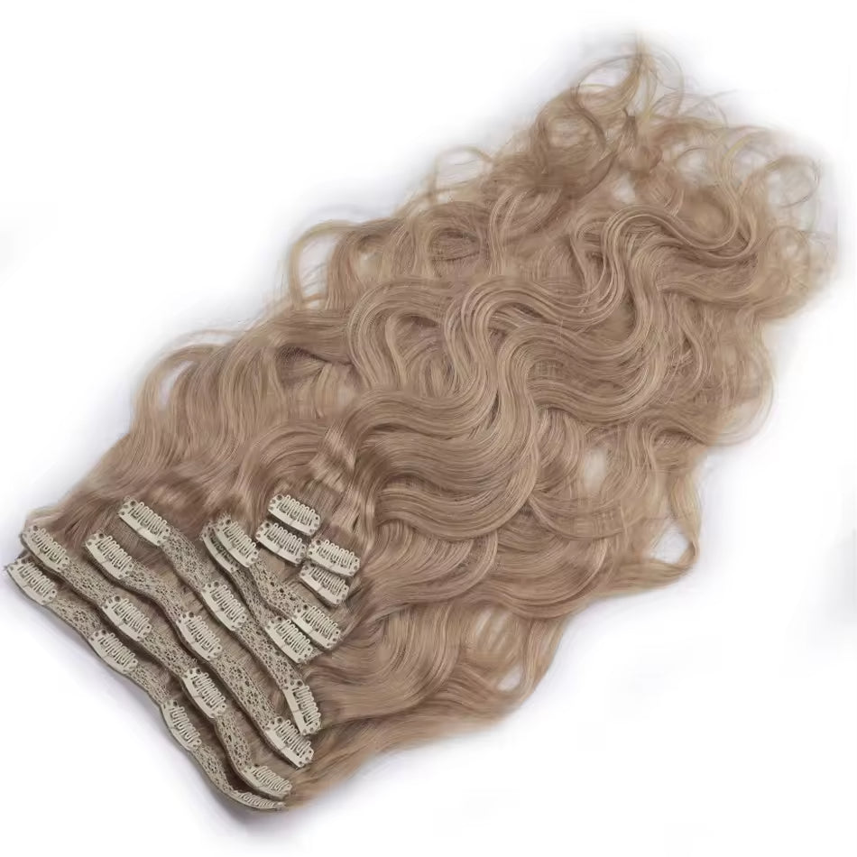 Human Hair Weave Body Wave Clip in Hair Extensions One Piece Clip in Human Hair Extensions for Women