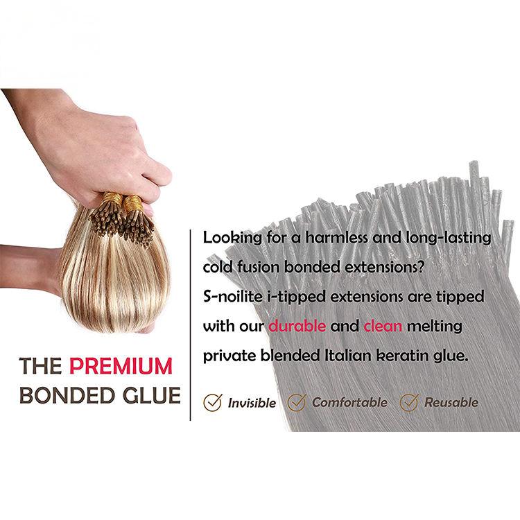 Natural Human Hair Extension Wholesale Thick End Keratin Flat U Nano Remy Hair