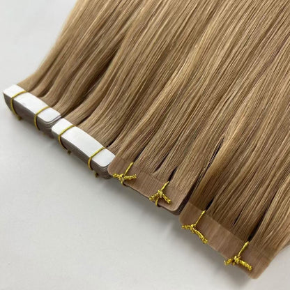 Raw Indian Virgin Cuticle Tape in Human Hair Extensions High Quality Extensions for Hair Styling