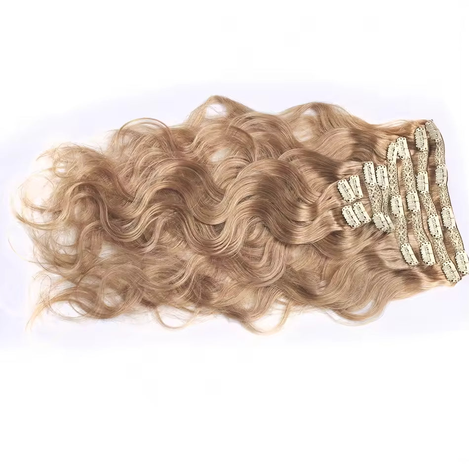 Human Hair Weave Body Wave Clip in Hair Extensions One Piece Clip in Human Hair Extensions for Women