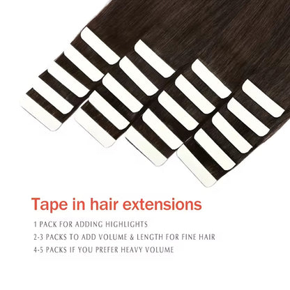 100% Russian Remy Tape in Hair Extensions