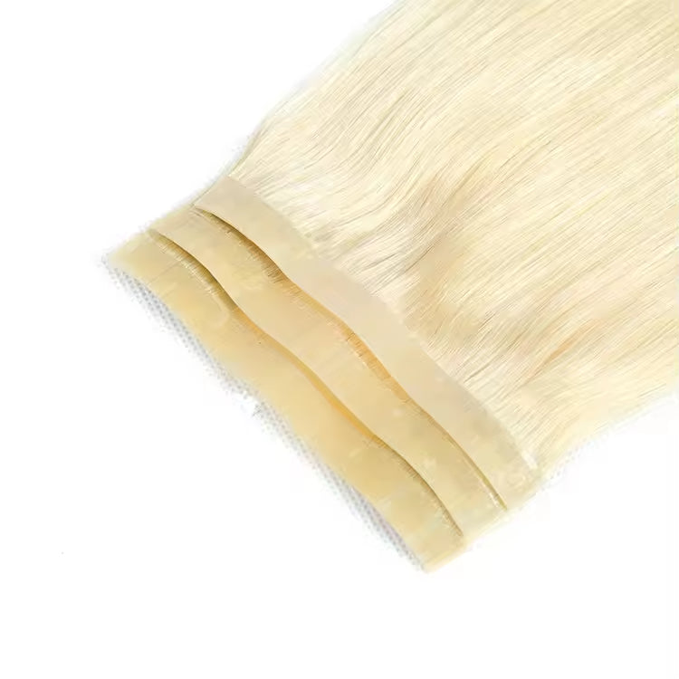 Raw Indian Virgin Cuticle Tape in Human Hair Extensions High Quality Extensions for Hair Styling