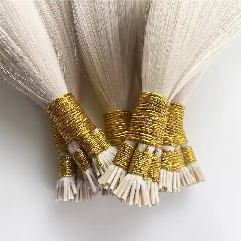 Double-Drawn Russian Virgin Remy Hair Extensions Pre-Bonded Micro I TIP U TIP Nano Flat Keratin Style