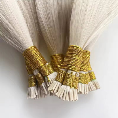 Double-Drawn Russian Virgin Remy Hair Extensions Pre-Bonded Micro I TIP U TIP Nano Flat Keratin Style