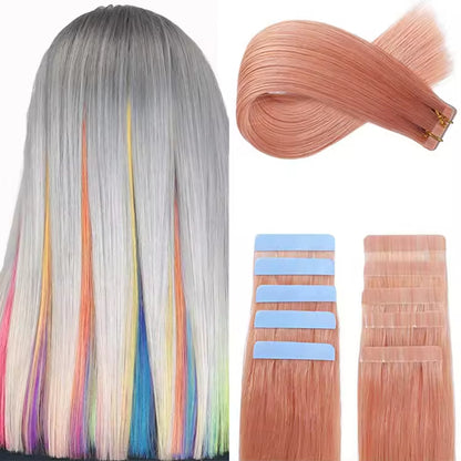 New Premium High Quality 100% European Hair, Double Drawn Invisible Remy Skin Weft 100% Human Hair Extension Tape in