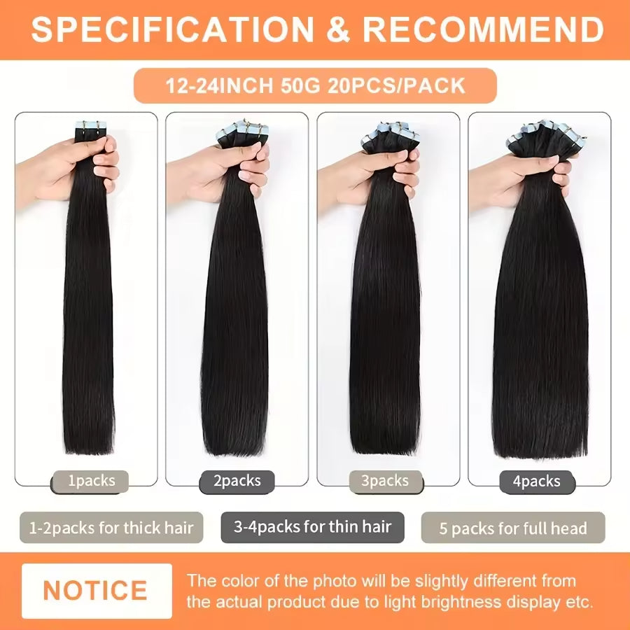 100% Russian Remy Tape in Hair Extensions