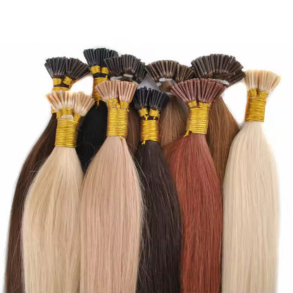 Natural Human Hair Extension Wholesale Thick End Keratin Flat U Nano Remy Hair