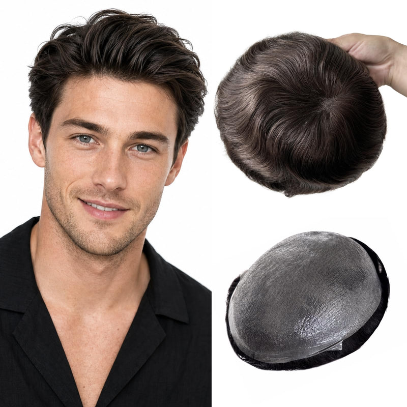 Men's hair system category illustration for wholesale and private label programs