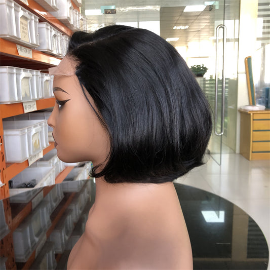 Wholesale 5x5 Transparent Lace Drawstring Wig Cap, 8 Inch, 1B Natural Black