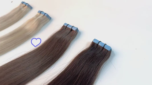 Remy Cuticle Aligned Keratin Mini Tape-in Real Human Russian Hair Extensions